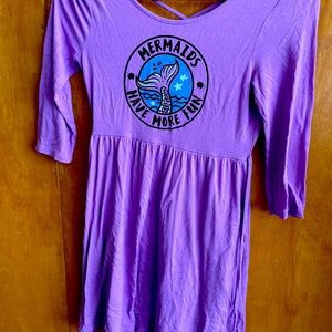 Girls Justice Purple Mermaid Dress